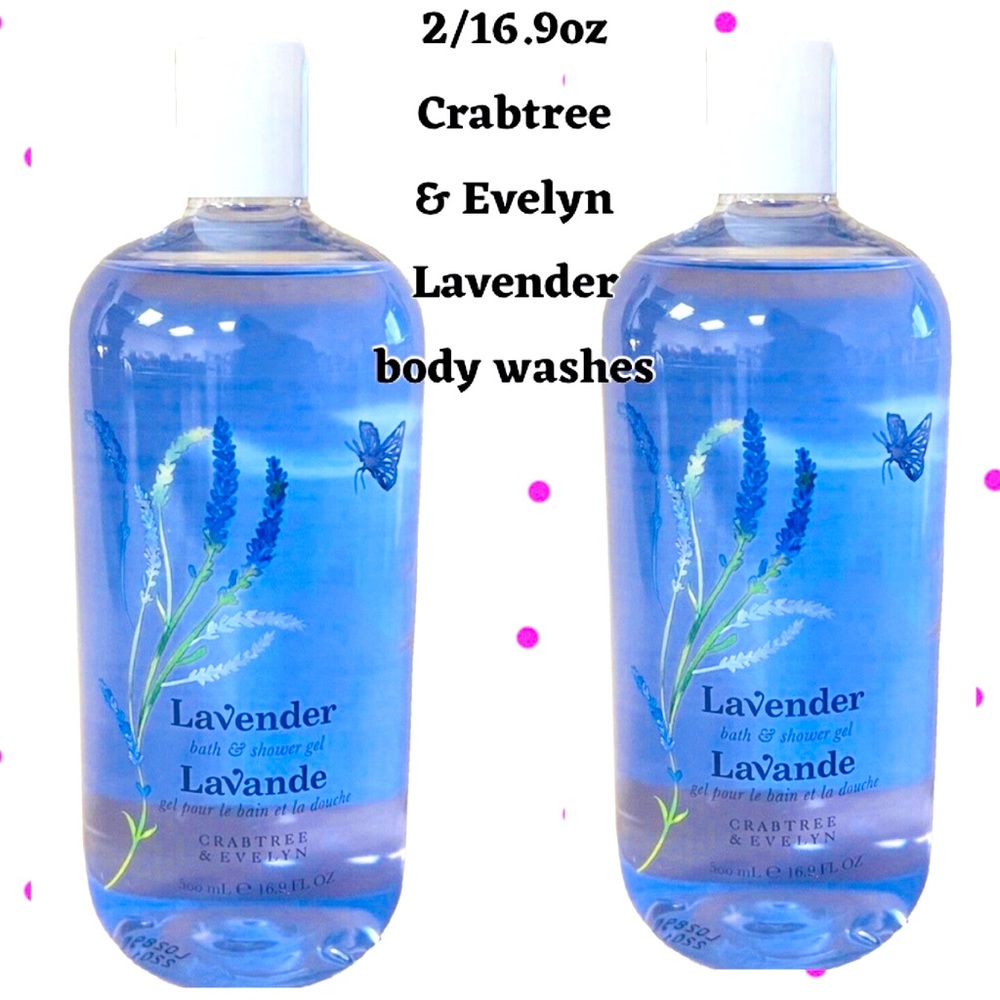 Crabtree & Evelyn Lavender Bath Gel 16.9oz 2 Washes